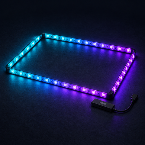 [Scale AI] catalog_packshot, RGBIC Monitor Sync Backlight Strip for 24" Monitors