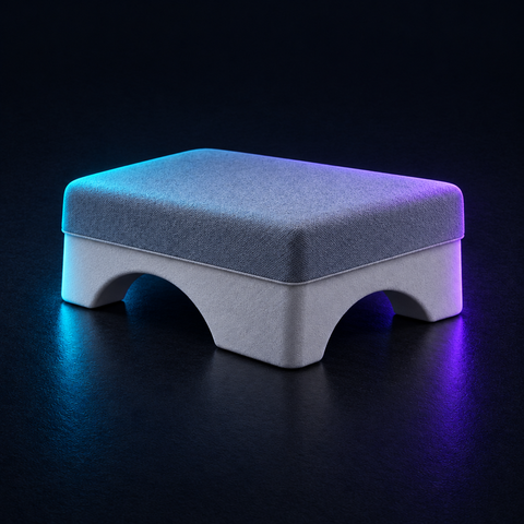 [Scale AI] catalog_packshot, Ergonomic Under-Desk Footrest