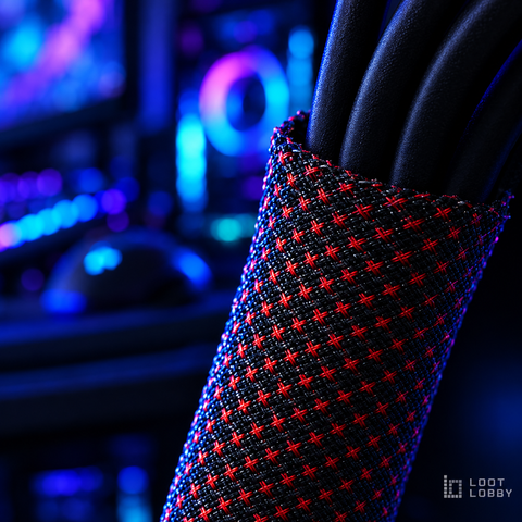 Loot Lobby – braided cable sleeve, detail
