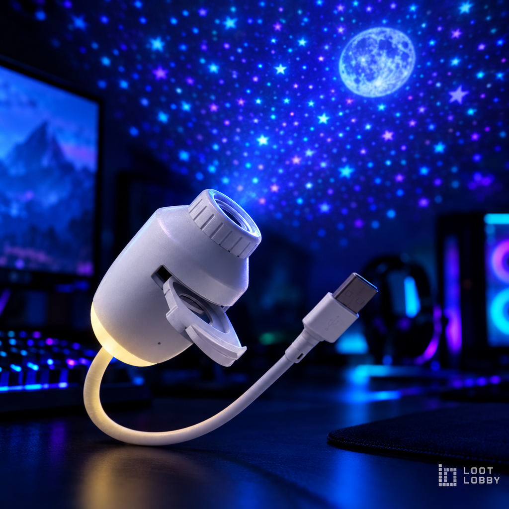 USB Star Projector Night Light | Loot Lobby