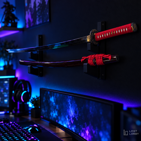 Clay-Tempered 1095 Carbon Steel Katana – Crane Tsuba, Suguha Hamon | Loot Lobby
