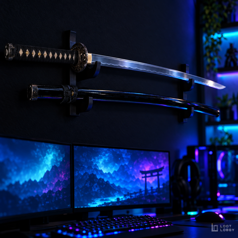 1095 High Carbon Steel Clay-Tempered Katana – Razor Sharp, Real Hamon | Loot Lobby