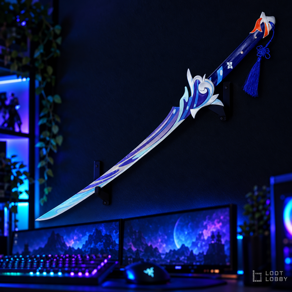 Moon & Wave Katana – Metal Display Replica | Loot Lobby