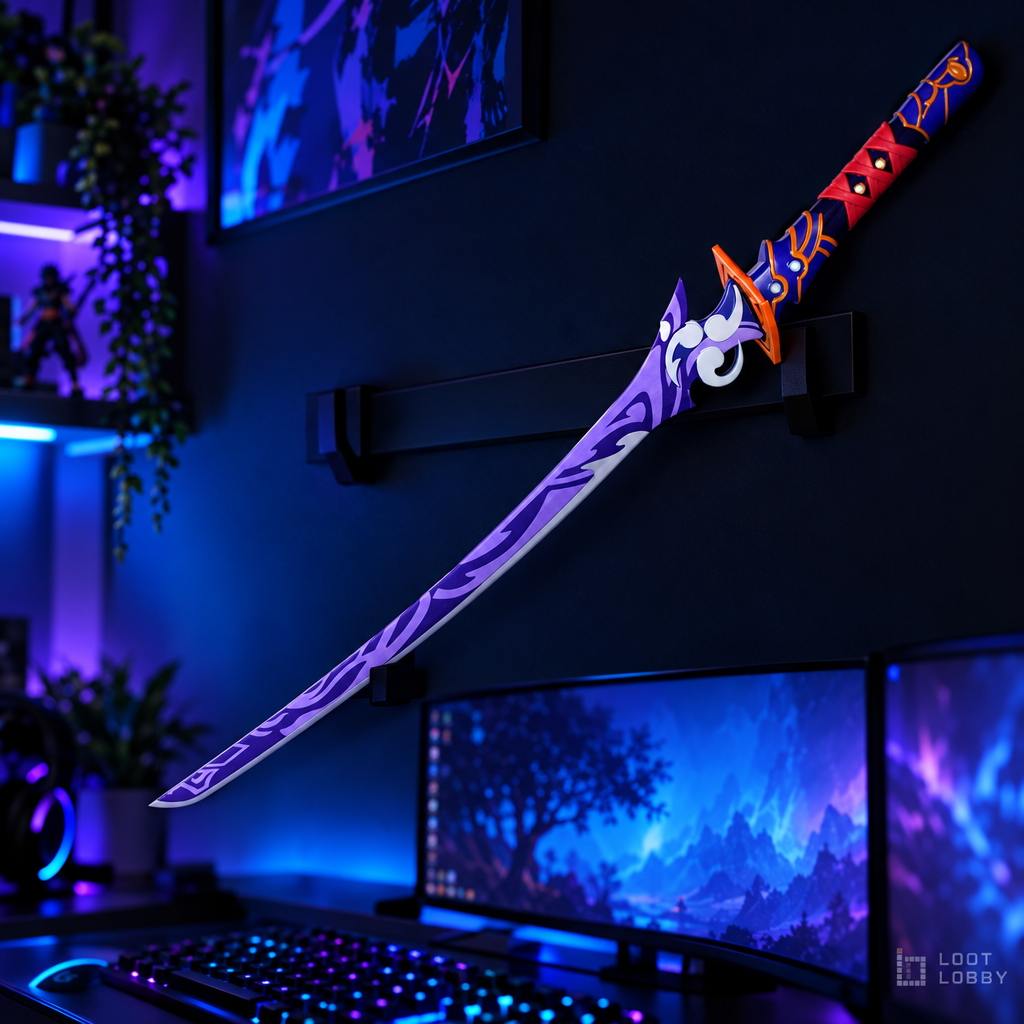 Violet Ceremonial Katana – Metal Display Replica | Loot Lobby