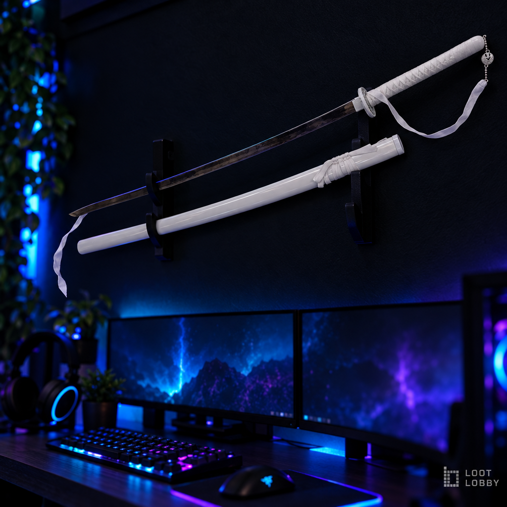 Shiro White Katana – Display Replica (Unsharpened) | Loot Lobby