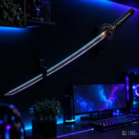 Hand-Forged 1045 Carbon Steel Katana with Real Hamon - Dragon