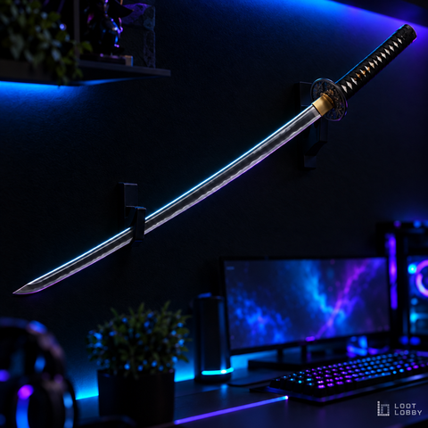 Hand-Forged 1045 Carbon Steel Katana with Real Hamon - Leaf