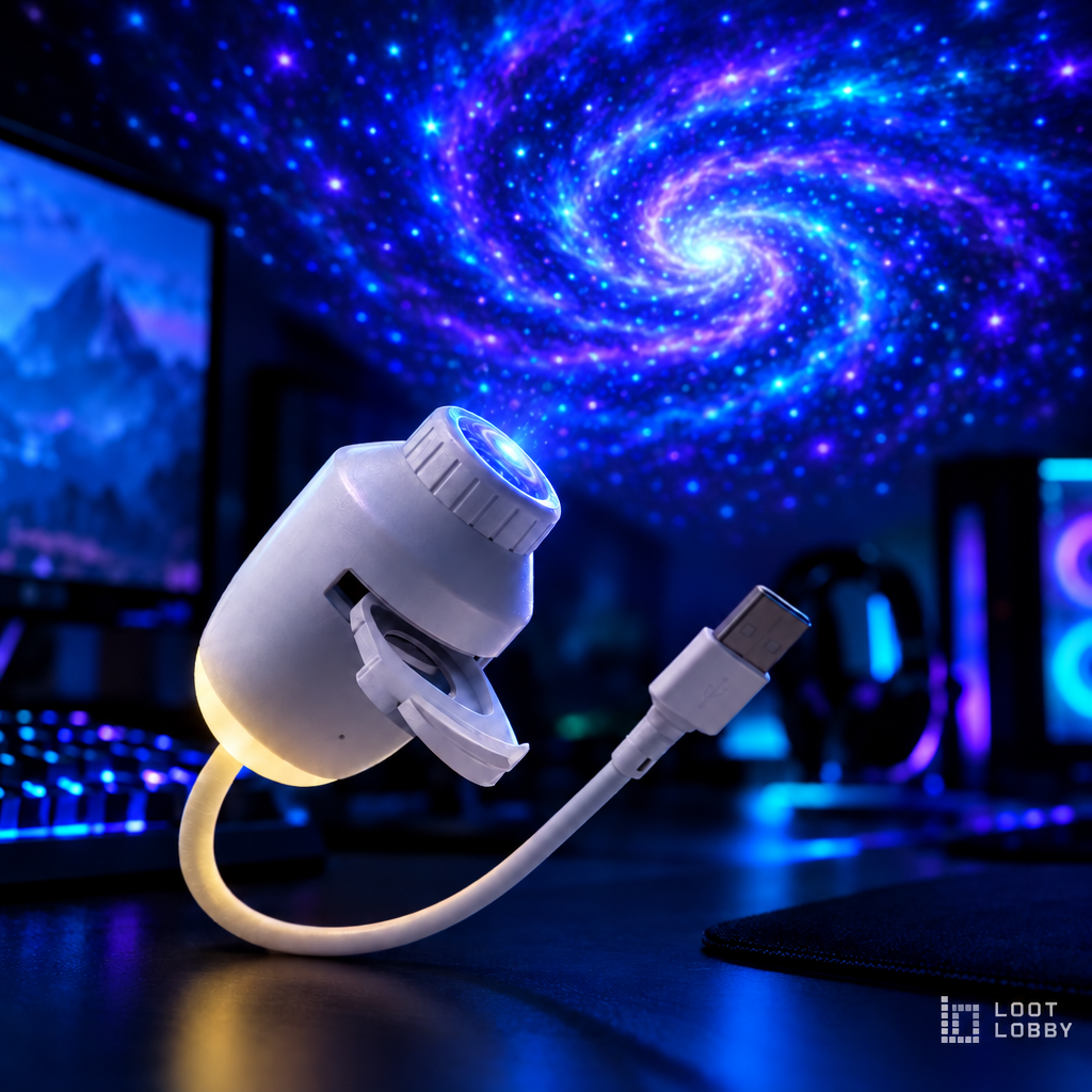 USB Star Projector Night Light - Galaxy 1