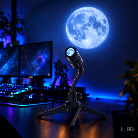 Sunset Moon Projector Desk Lamp - Moon